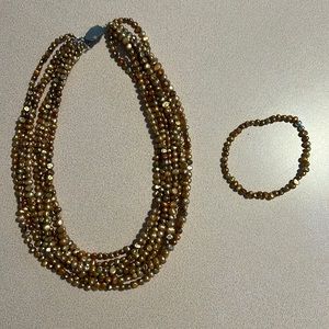 Silpada necklace and matching bracelet